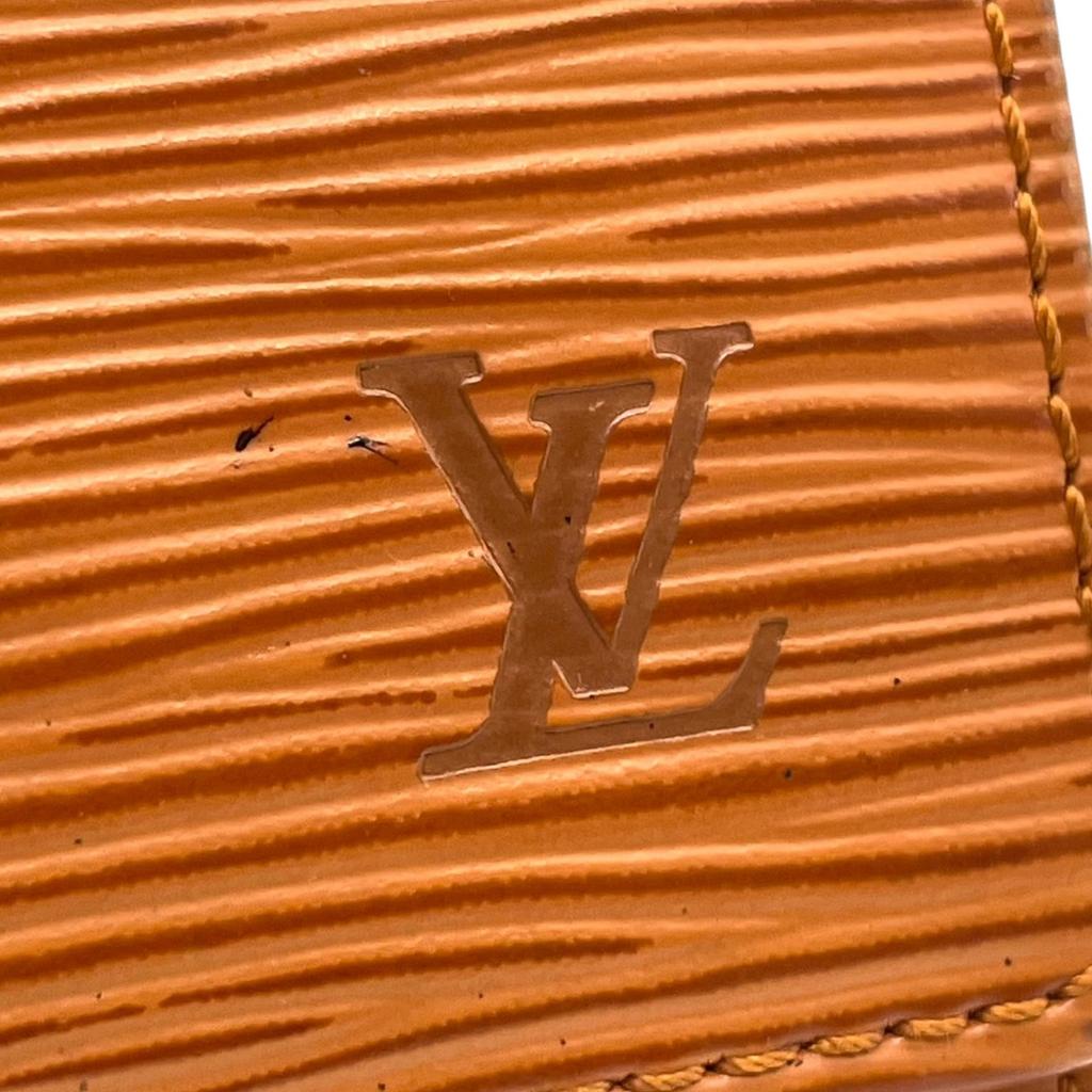 Used LOUIS VUITTONKey holder  Brown leather unisex