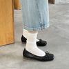 Modische Damen-Ballerinas mit Schmetterlingsknoten, eckiger Zehenpartie, flach, zum Hineinschlüpfen