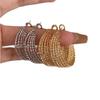High-End Gold Hoop Earrings - Chic French Design with Unique Personality