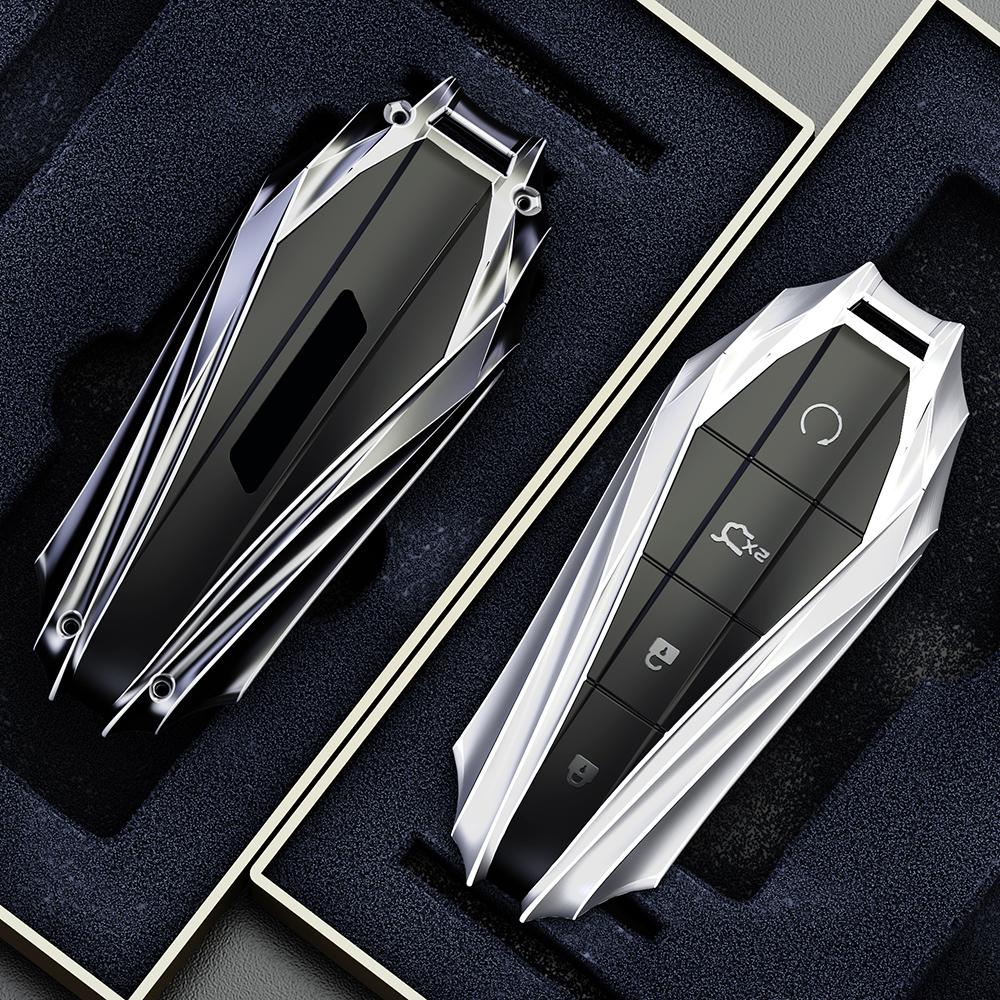 Zinc Alloy Car Key Case Cover For Byd Song Pro Plus Max Dmi Ev Seal Dolphin Remote Control Key Auto Accessories