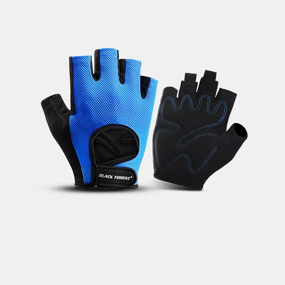 Sports fitness gloves women's non-slip, wear-resistant, anti-cocooning, shock-absorbing and breathable yoga training half-finger cycling gloves