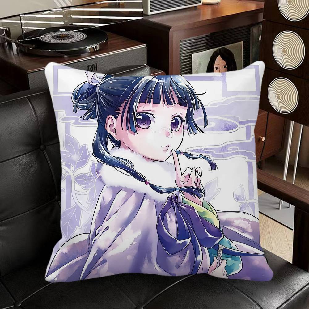 Maomao Anime The Apothecary Diaries  Pillow Case Square Pillow Bedroom Sofa Leisure Comfort Cushion Car Home Decoration