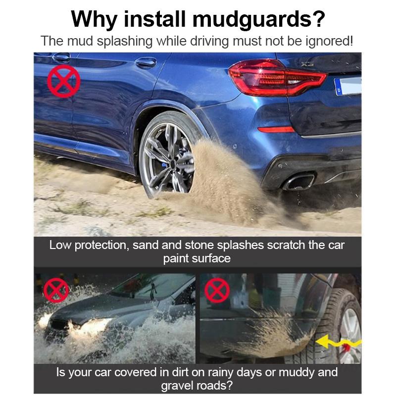 For Zeekr 7X CX1E 2024 2025 2026 4PCS Car Mudguards Anti-splash Front Rear Fender Wheel Cover Guard Mud Flaps Accessories