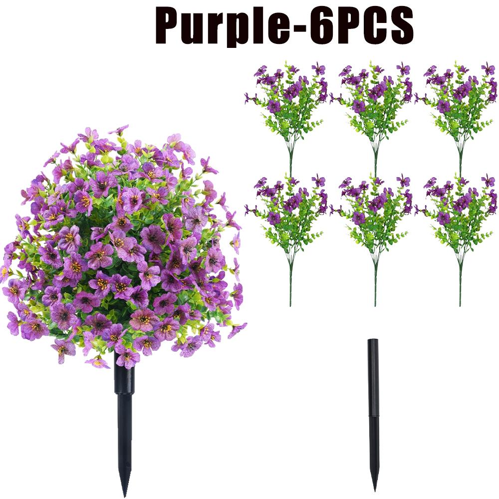 Fake Flowers Outdoor UV Resistant Faux Plants For Outside Yard Wedding Indoor Home Kitchen Farmhouse Decor Artificial Plants