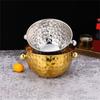 2PCS 304 Nonrust Steel Ice Buckets Set With Textured Hammered Finish And Ergonomic Handle Gift Ice Container Set