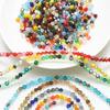 TX20 4mm 200pcs Series Irregular Color Series Faceted Glass Bead Handmade Bicone Beads Making Shiny DIY Bracelet Charm Necklace