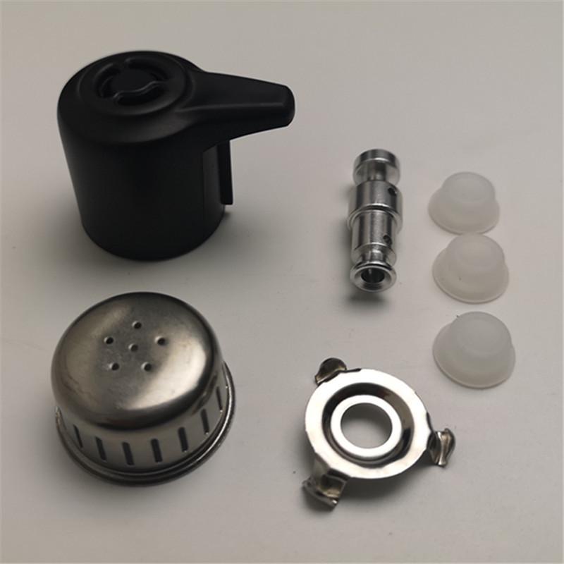 Electric Pressure Cooker 7-Piece Accessory Set: Vent Valve, Anti-Clogging Cover, Float Valve Cap, Drawstring Bag