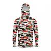 Mens Quick-Dry Ice Silk Long Sleeve Fishing Shirt With Hood Integrated Face Cover UV Protection Outdoor Sunproof Apparel