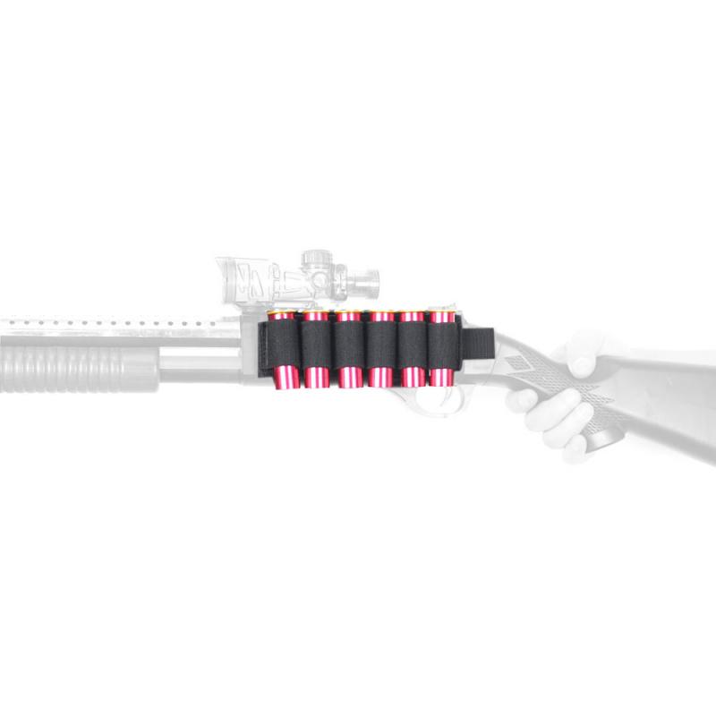 Outdoor 6-Hole Cartridge Bag Accessories, Gun Holster, Multifunctional Tactical Velcro, Bulk Tool, Shotgun Expansion Strap