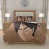 E-Eren Y-Yeager A-Attack O-on T-Titan Anime Comforter Cover Set Bedding Durable Polyester Single Double Queen King, EU US UK AU DE Sizes