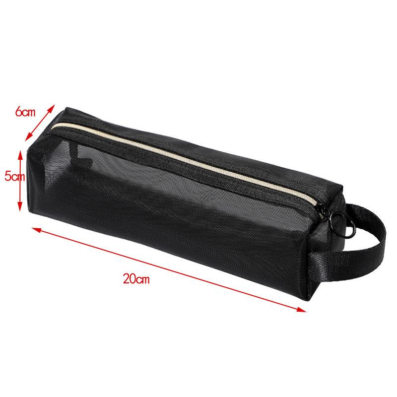Mesh Cosmetic Storage Bag - Portable Handbag for Makeup, Lipstick, and Brushes (In Stock, INS Style)
