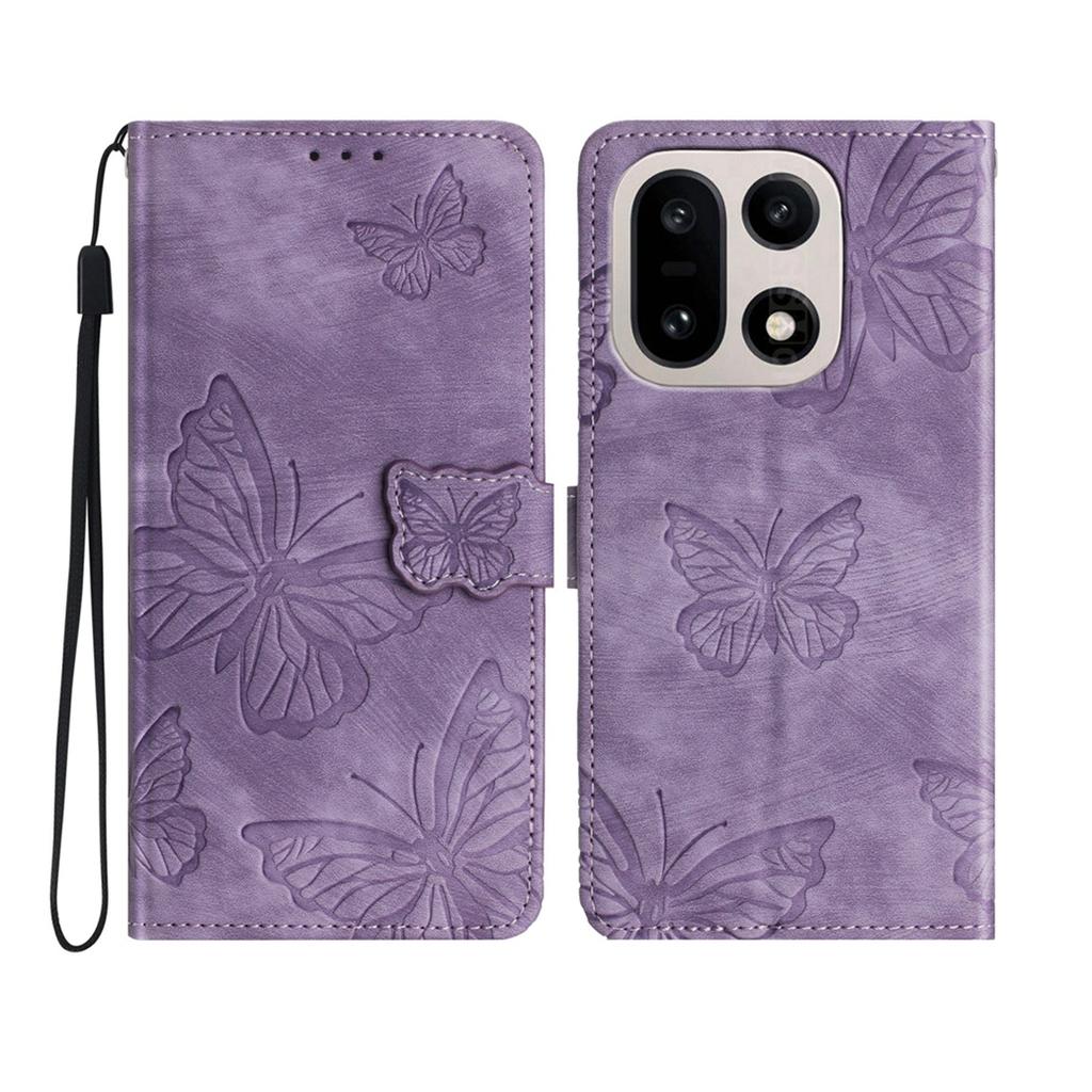 For OnePlus 15 5G Case Butterfly Design Flip Wallet Leather Phone Cover Skin-Touch