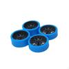 4 Pieces RC Car Wheel with Treaded Tire 1:28 Scale MultiSpoke Rim LowProfile Tires