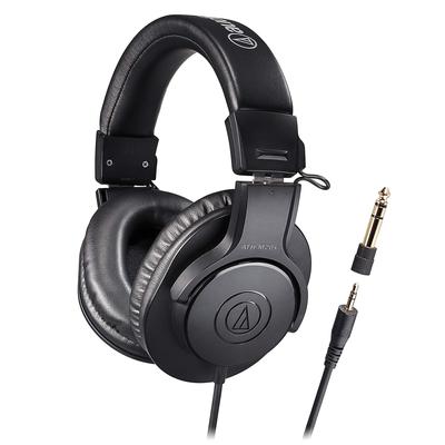 Audio Technica Professional Monitor Headphones Wired Headphones Cable Length Recording Musical Instrument Practice Mixing DJ Game Gaming Black