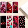 Kirsch Sommerfrucht Transparente Handyhülle für Motorola Moto G7 G8 G9 G84 G85 G73 G24 G15 Z2 Play Power Plus