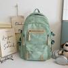 Schoolbag1011 New high school boys backpack large capacity trendy cool graffiti junior high school student schoolbag female campus computer backpack