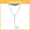 Fashionable Decoration Rhinestone Women Neck Necklace With Tassels Casual For