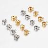 10-20pcs Clasp Metal Crimp End Beads Gold Color Bead Button Clasps for DIY Jewelry Making Findings Components Handmade Wholesale