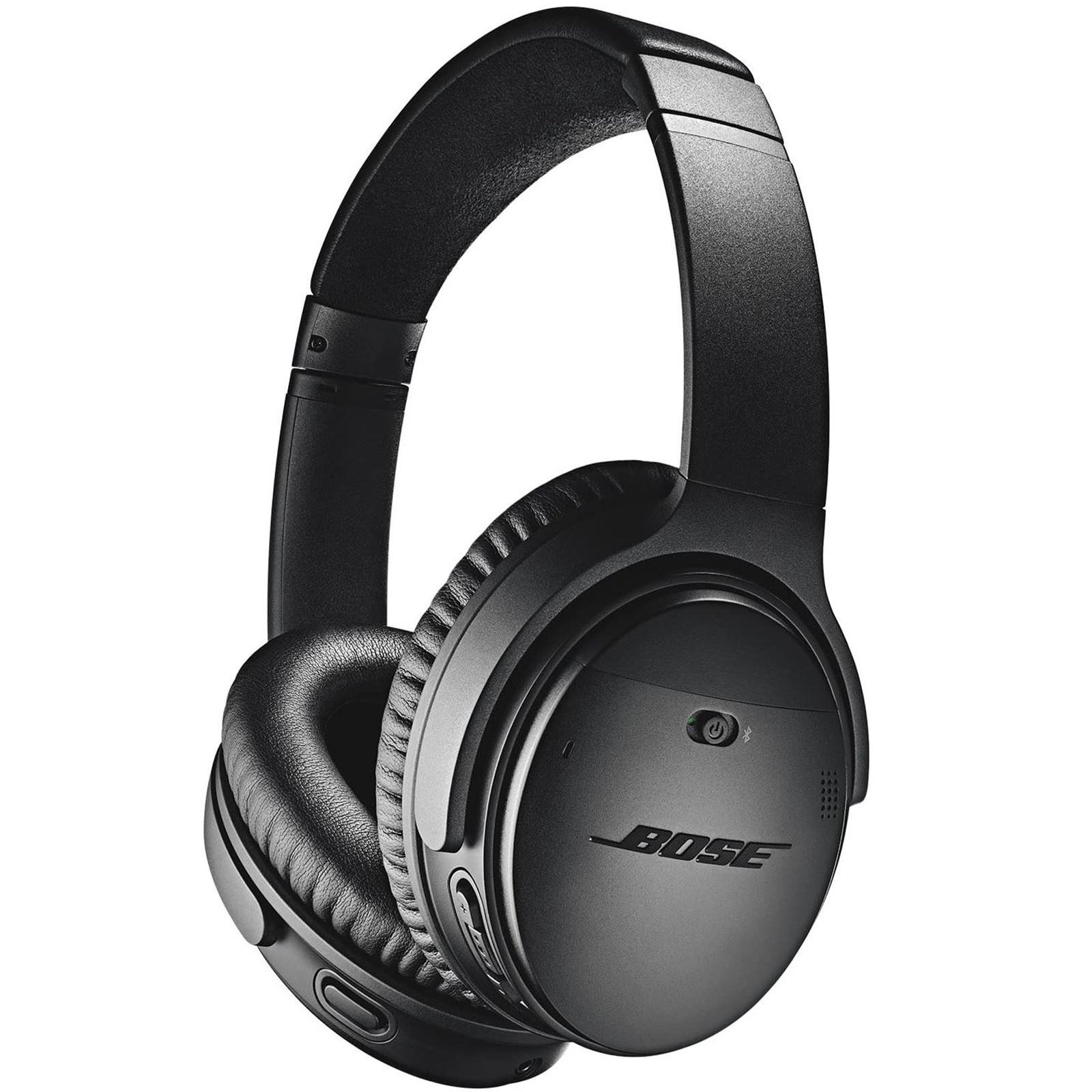 

Беспроводные Bluetooth-наушники Bose-QuietComfort 35-II, с шумоподавлением и голосовым управлением Alexa One Size чёрный