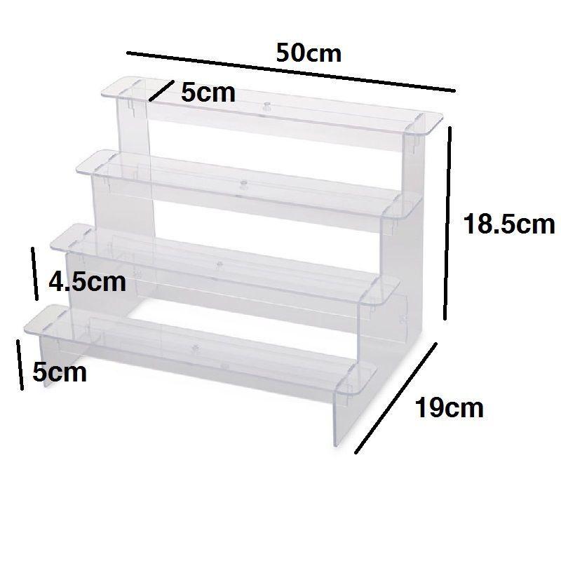 1-5 Tier Clear Acrylic Display Stand for Funko Figures Perfume Organizer Collections Doll Cosmetic Storage Holder Cupcake Stand