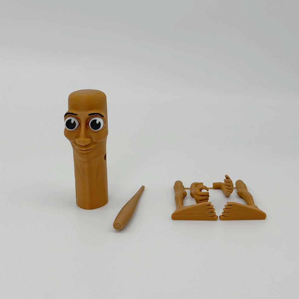 Tungtungsahur Figure Ballerina Cappuccino Action Figure Brainbot Animation Tralalero Tralala Shark Decoration Piece Movable 3D Printed Plaything