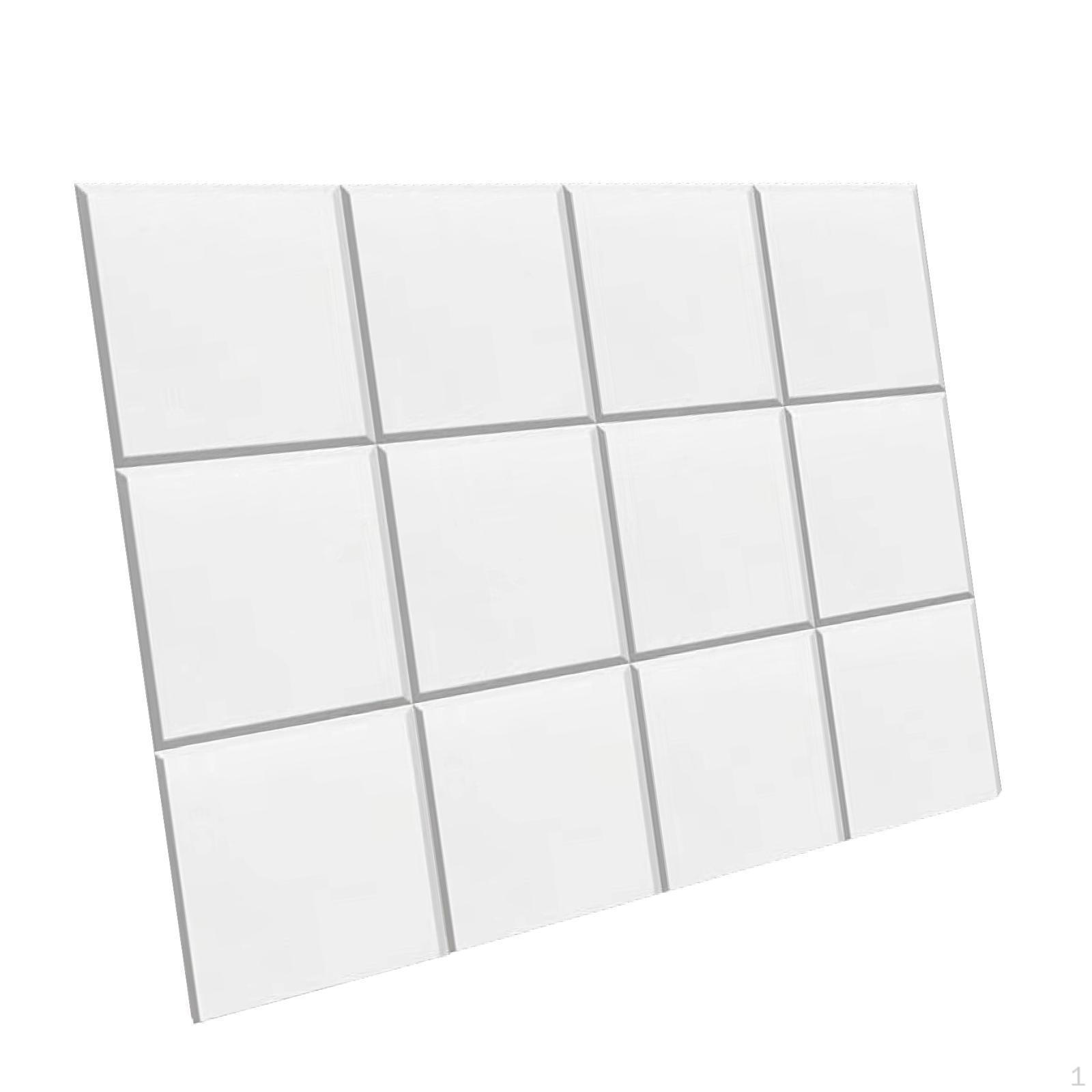 

12 штук акустичних панелей лікування панелі звукоізоляція звукопоглинання для дому white no sticky