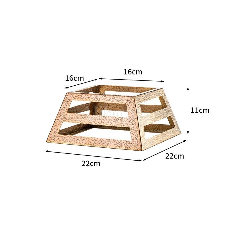 Restaurant Catering Buffet rack Tier Stainless Steel Display Cake Stand Luxury Gold Dessert Food Tea cake decoration accessories