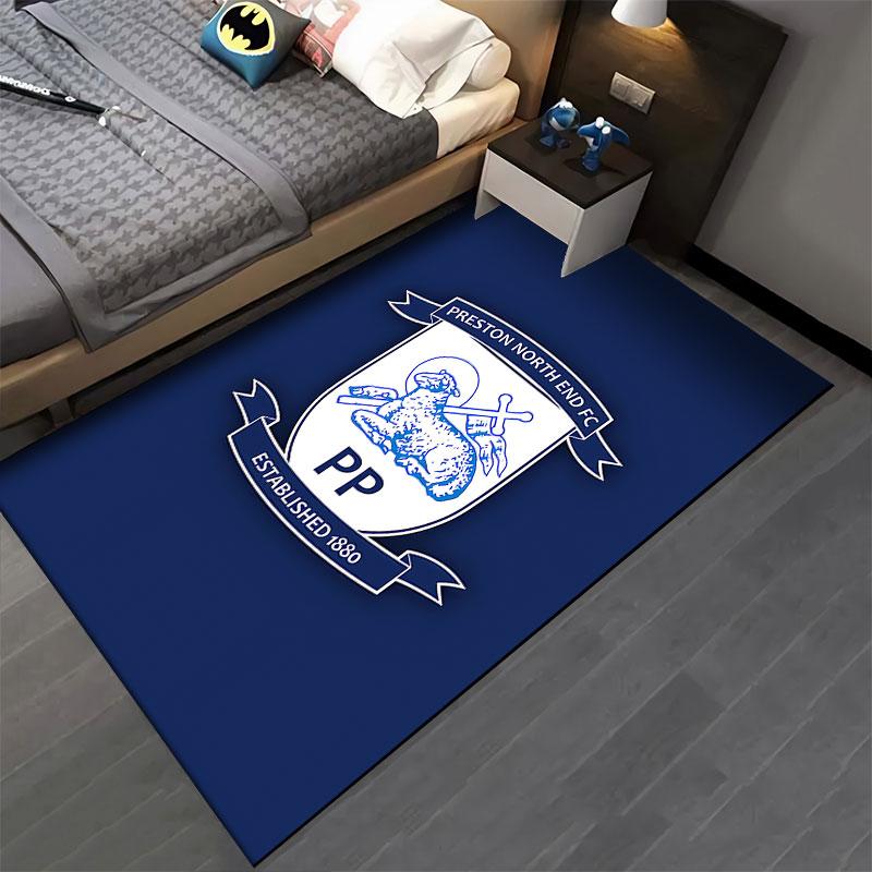 Preston North End Logo Carpet Suitable As a Non-slip Mat for the Living Room or Bedroom Sofa