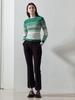 LORDLOAR Slim Striped Ribbed Knit Green