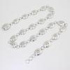 Hook Adjustment Belt Body Oval Metal Waist Chain Ladies Vintage Antique Silver Chain Dress Decorative Belt