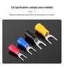 SV Insulated Copper Wire U/Y Fork Lugs: Pre-insulated Purple Terminal Ear Crimps