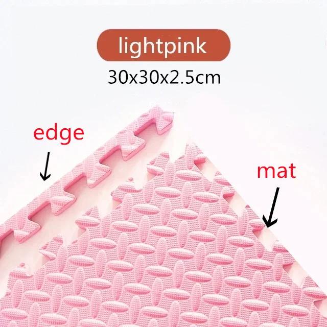 2.5CM Thick 30×30 Solid Color Baby Children's Room Game Mat Carpet Playing Activity Gym Mat Puzzle Environmental Protection Mats