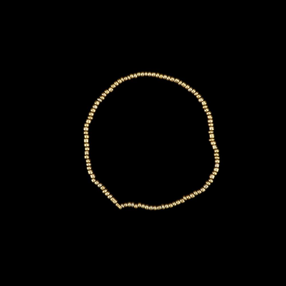 Women Silver Multi-layer Elastic Bangle Beaded Bracelet Boho