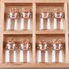 Mini Clear Glass Bottles with Cork Stoppers Transparent DIY Art Craft Message Bottle Empty Wishing Bottles Wedding Party Decor