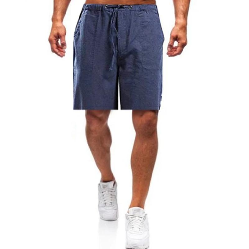 1Pc Streetwear Breathable Cotton Summer Mens Clothes Soft Men's Shorts Pants Fitness Solid Color