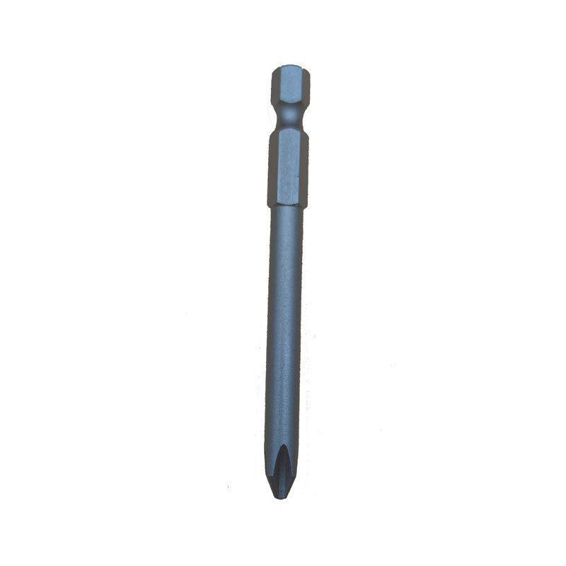 Strong Magnetic S2 Alloy Steel Phillips Screwdriver Bit, 1/4" Single-Head, Extended for Electric/Air Screwdrivers, Model PH012