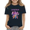 Boys Girls Round Neck Casual Printed Short-sleeved T-shirt Top
