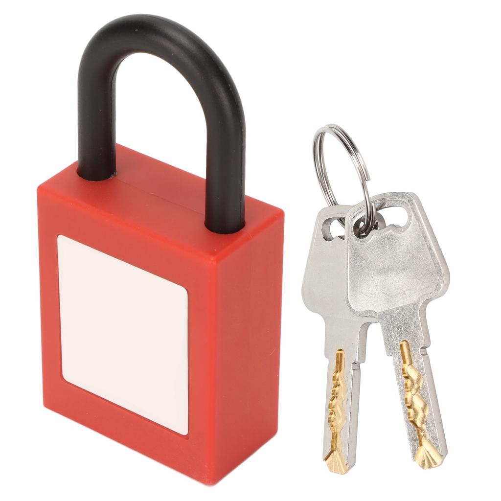 25mm Lockout Tagout Lock Nylon Shackle Safety Padlock with Keys for Industrial Equipment