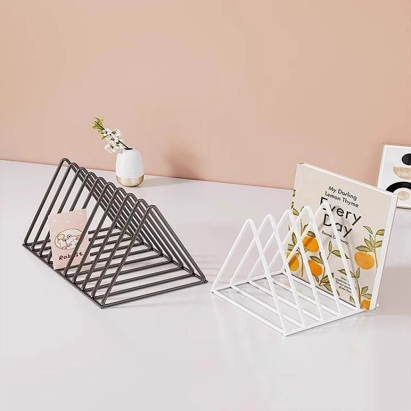 1Pcs Multifunctional Vertical European Art Collection Album Display Rack 5/9 Grids Storage Rack For Vinyl Records Magazine