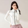Women's Autumn Sportswear Set: Luminous Jacket, Skirt, Pants for Badminton, Tennis, Running, Yoga, Pilates, and Fitness.