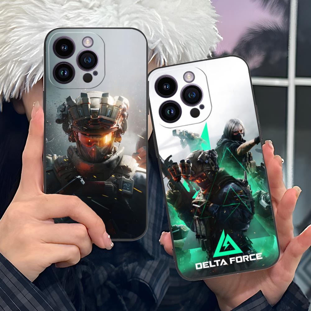 Game Delta Force Printed Phone Case for iPhone 17 16 15 14 13 12 11 X XR XS 8 7 Air Pro Max Plus Mini Soft TPU Shockproof Cover