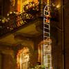 3M Santa Claus Climbing Ladder Warm Light Christmas Decoration Home Outdoor Garden Cristmas Tree Ornement New Year Gift