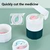 4-in-1 Portable Pill Case Medicine Splitter Powder Grinder Pill Cutter Storage Box Drug Container Pastillero