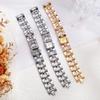 Nuova Moda Orologi di Lusso da Donna Orologio al Quarzo da Donna Quadrato in Acciaio Inossidabile per Donna Orologio da Polso con Bracciale Relogio Feminino