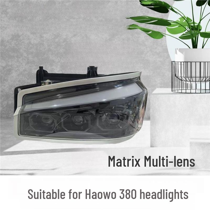 Sinotruk Howo Headlight: LED Modification for 380 and 336 Models with Double Lens Matrix LED