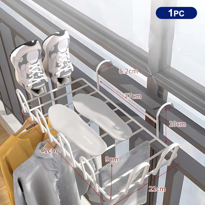 

Балконная сушилка Многофункциональная для обуви для помещений и улицы Перила для сушки Подоконник Подвесная Минималистичная Стойка для хранения одежды
