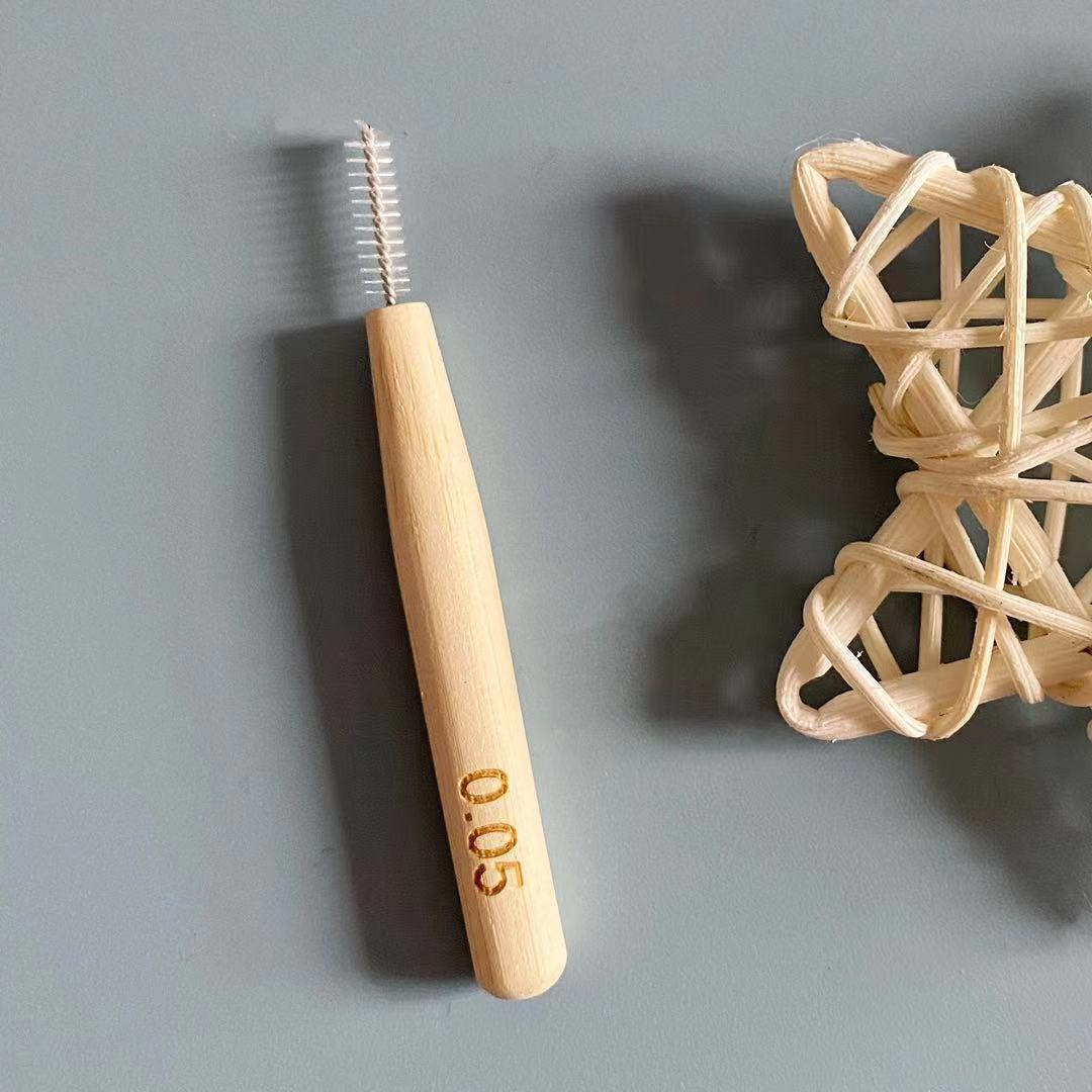 Custom Logo Disposable Soft Nylon Sustainable Travel Care Portable Eco Interdental Toothpick Dental Toothbrush