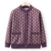 Old Man Autumn and Winter Fleece Cardigan Sweater Female Grandma Thickened Coat Mother Top Old Lady Clothes