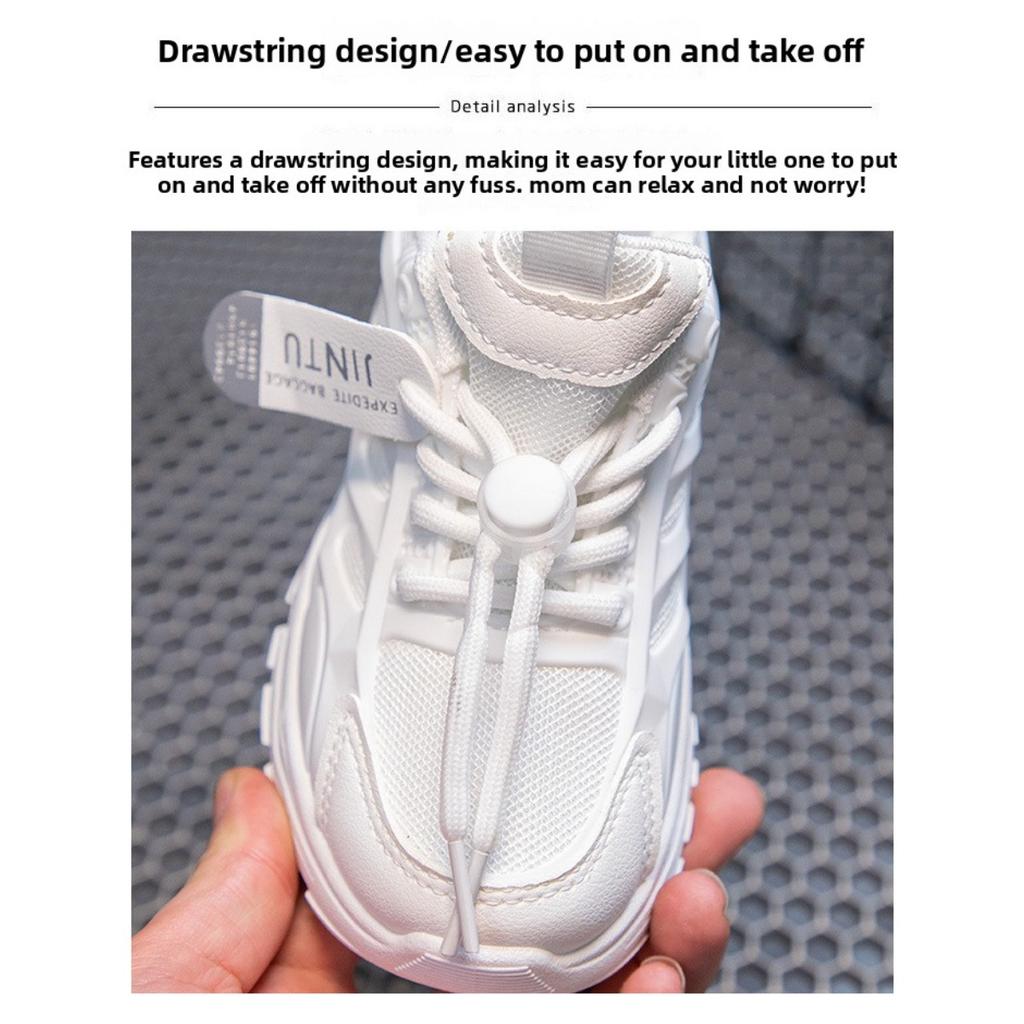 Children's Sports Shoes Spring and Autumn New Styles for Girls' Dad Shoes Breathable Mesh Casual Versatile Boys' Running Shoes