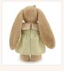 Hug Baby Lily Long-Eared Rabbit Plush Toy: Cute Pendant Doll In Baby Clothes for Children and Girls' Birthdays